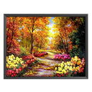 Landscape Series Cotton Cross Stitch 11CT Stamped DIY Manual Needlework Craft