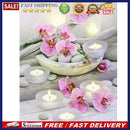 5D DIY Diamond Painting Flower Candle Full Round Drill Mosaic Art Picture Dec