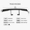 Black Auto Supply Mini Spoiler Rear Trunk Wing Carbon Fiber Car Tail Decoration