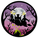 Partial Embroidery Witch Moon Cross Stitch Kits 11CT Stamped DIY Canvas Crafts