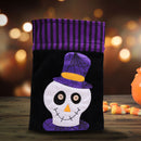 Pumpkin Trick or Treat Canvas Bag Halloween Cloth Candy Sack Kids Drawstring Bag