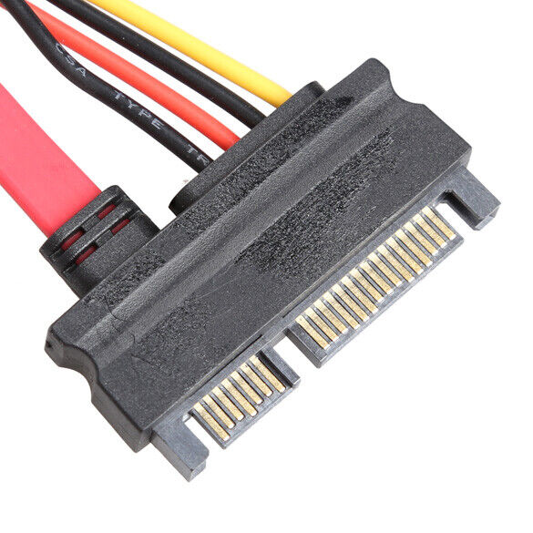 22 Pin Male to Female 7+15 Pin SATA Power Combo Expansion Data Cable 4