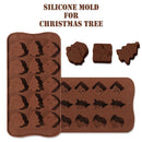Ice Tray Christmas Chocolate Mold Xmas Cake Making Santa Tree Silicone Mould