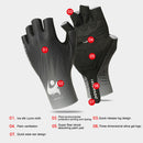 Half Finger Gloves Summer Sports Cycling Gloves for Men Women (Black M) Newly