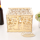 DIY Wooden Wedding Card Boxes Business Card Wood Box Holder Wedding Supplies
