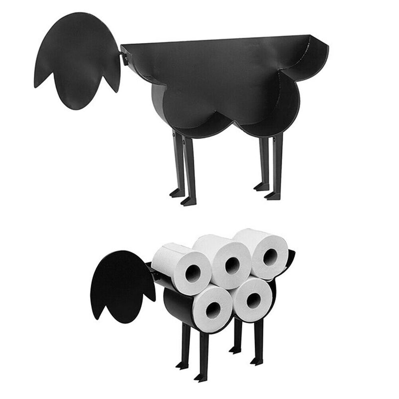Metal Sheep Toilet Paper Racks Free Standing Toilet Tissue Storage Holder