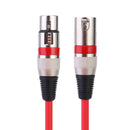 3Pin XLR Male to XLR Female Multi-Shielding Audio Adapter Cable for Microph