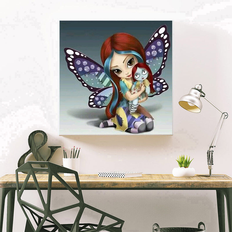 5D Diamond Painting Elf Girl Full Round Drill Mosaic Cartoon DIY (A2073) Newly