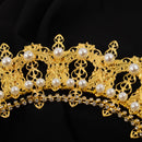 Girls Halo Crown Tassels Headband Hair Band  Virgin Mary Headpiece Golden