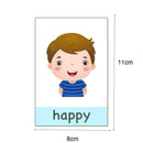 Emotional Words Mood Flash Cards For Kids English Educational Learning 2021 N5S7