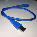 USB Type A to USB Type A Cable Male to Male for PCIe Riser BTC Mining 0.6m