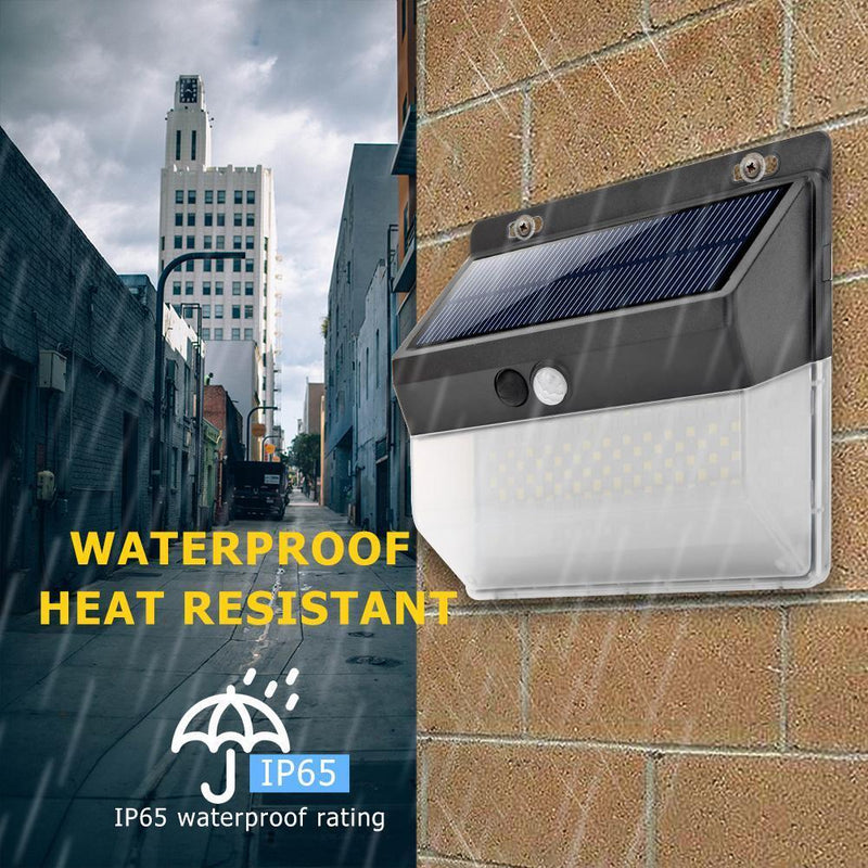 Outdoor 206LED Solar Power Motion Sensor Yard Wall Light Waterproof Street Lamp