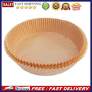 60x Air Fryer Paper Liner Non Stick Steaming Wood Pulp Paper Mats (Beige)