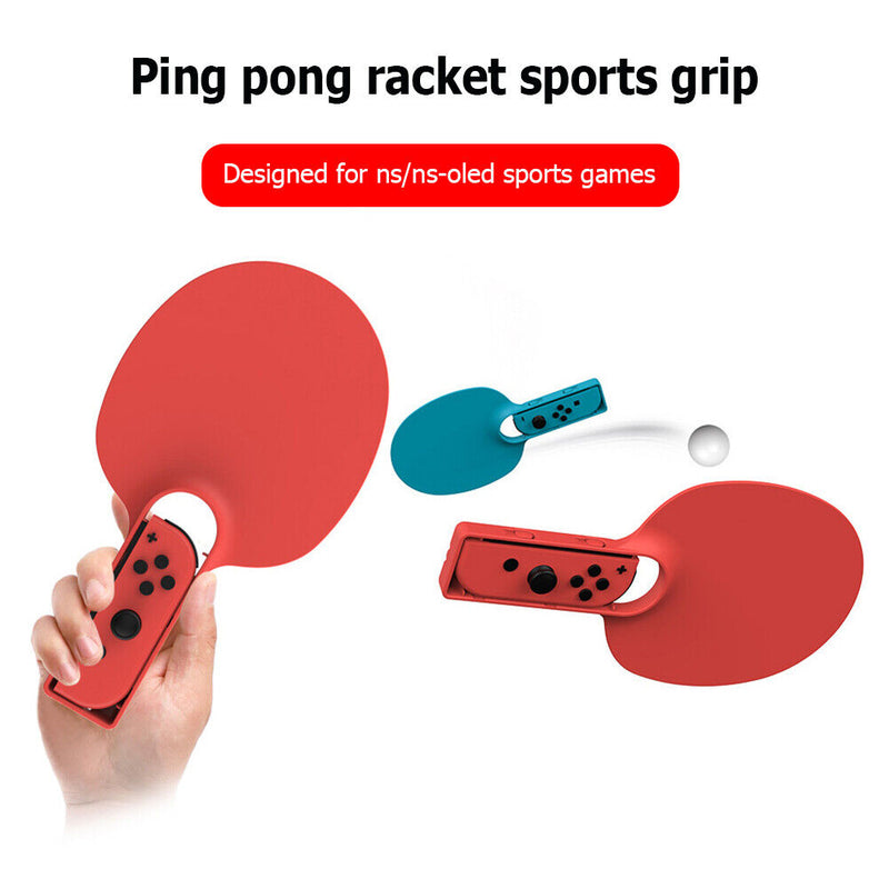 1 Pair Table Tennis Racket Gaming Controller Hand Grips for Switch OLED