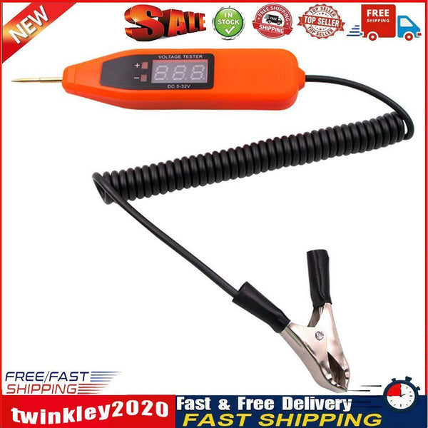 Auto Electrical Circuit Tester Voltage Test Pen Diagnostic Tool (Orange) Newly