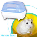 Hamster Cage Bathroom Bathtub Toilet Plastic Small Pet Sauna Bath Basin Newly