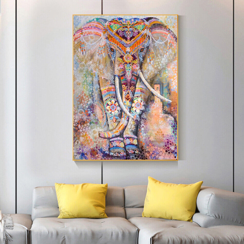 Home Decor Cross Stitch DIY Ethnic Elephant Diamond Painting Embroidery Mosaic