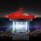 Lighthouse Solar LED Light Garden Outdoor Beacon Rotating Beam Lamp (Red) Newly