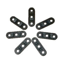 10Pcs Camping Tent Guy Rope Line Tensioners 3 Holes T8L3 Bent Fastener X3Y5