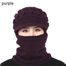 Windproof Plus Thickening Winter Hat Balaclava Beanies Scarf Cap Woolen Hat