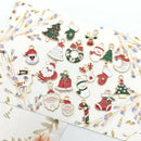 20Pcs Mixed DIY Craft Xmas Tree Hanging Christmas Charms Set Bracelet Pendant