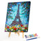 40x50cm Eiffel Tower Frameless Picture Oil Paint By Numbers Hand Painted Drawing