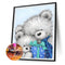 5D DIY Cartoon Bear Present Part Special Drill Diamond Painting (YXC064)