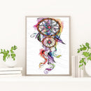 Diamond Painting 5D Full Round Drill Mosaic DIY Color Dreamcatcher Kit Art Decor