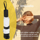Three Folding Sunscreen Umbrellas Windproof Parasol Simple Cartoon Umbrella