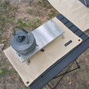 ShineTrip Fiberglass Fire Pit Mat with Storage Bag Fireproof Stove Grill Bl