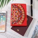 DIY Special Shaped Diamond Painting PU Leather Travel Passport Protective Cover