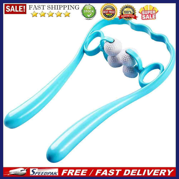 4 Ball Neck Pain Relief Massage Roller Dual Trigger Pressure Therapy Massager