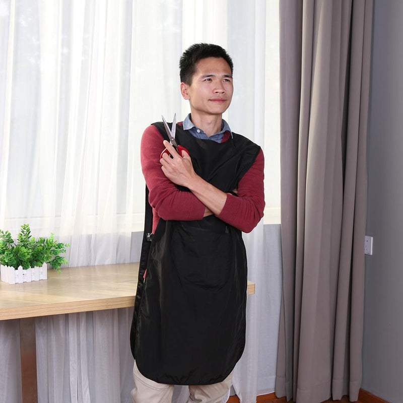 Salon Hair Cut Capes Hairdresser Barbers Apron Hairdressing Clothes (Black)