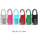 Mini 3 Digit Combination Padlock Zinc Alloy Travel Luggage Lock (Pink) Newly