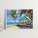 5D DIY Diamond Painting Kits Seaside House Full Square Drill Wall Decor Art S