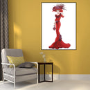 DIY Formal Dress Lady Part Special Shape Diamond Painting Kit (YX033 Red) Newly