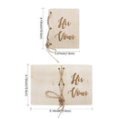 Wood Photography Props Marriage Vows Booklets Wedding Decoration Her & His Vows