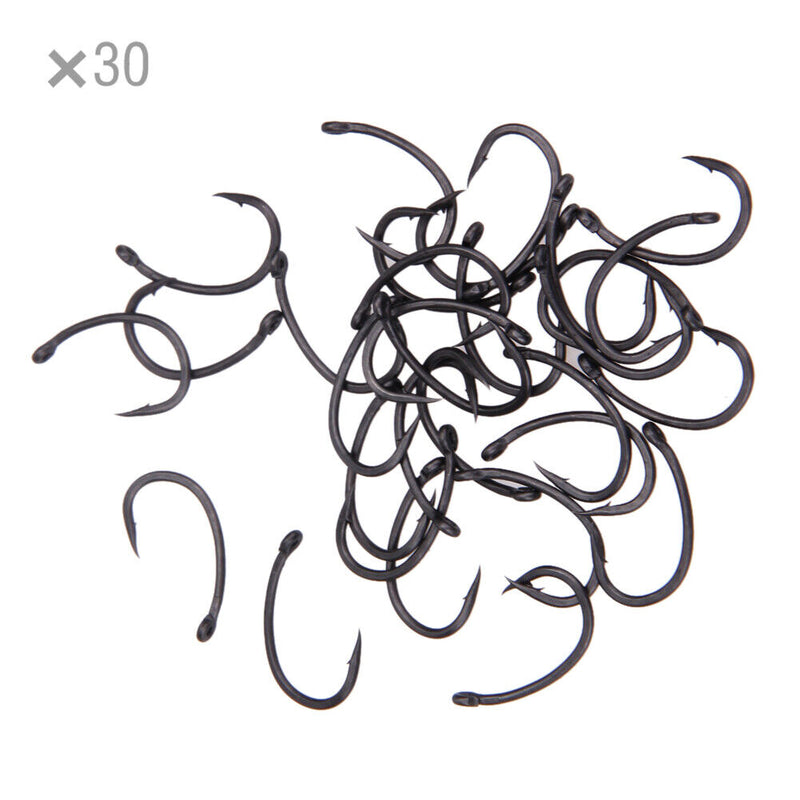 30pcs Coating Carp Hook Yn Fishing Tackles Tools for Carp Fishing (8)