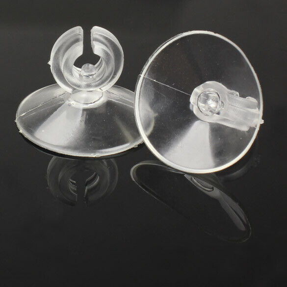 10X Aquarium Sucker Suction Cup for 4/6mm Air Line Pipe Tube Wire Holder Newly