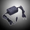 AC to DC Power Adapter 12V 2A Dual Cable Converter Universal 5.5x2.1-2.5mm