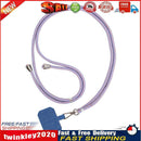Universal Mobile Phone Lanyard Cellphone Strap (Violet + Sky Blue Card) Newly