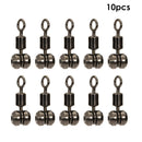 10x Fishing Swivels Ball Bearing Rolling Connector Carp Fishing Tackle (S)