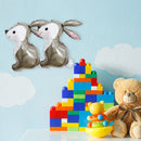 Large Happy Easter Balloon Aluminum Film Cartoon Animal Toys (Grey Rabbit) Newly