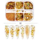 Sparkly Slices Hexagon Holographic Glitter Flakes Star Moon Summer Nail Sequins