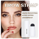 One Step Brow Stamp Kit Long-lasting Hairline Bronzer Stick for Women Girls