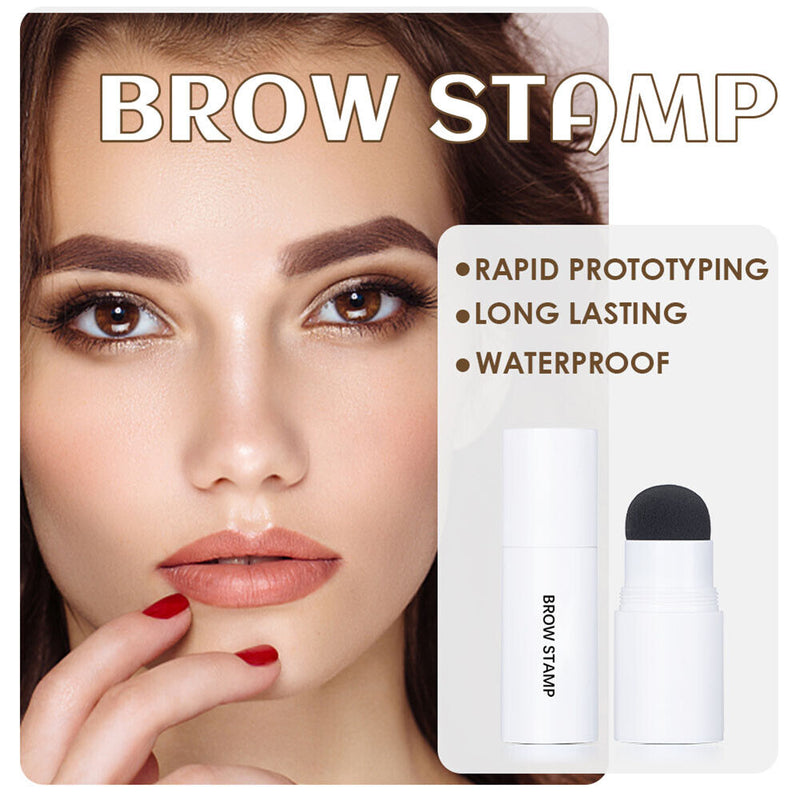 One Step Brow Stamp Kit Long-lasting Hairline Bronzer Stick for Women Girls