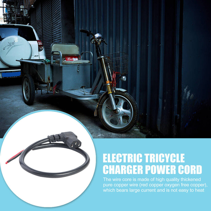 Electric Bike Charging Plug Copper Core Cable Wire Connector Accessories Newly