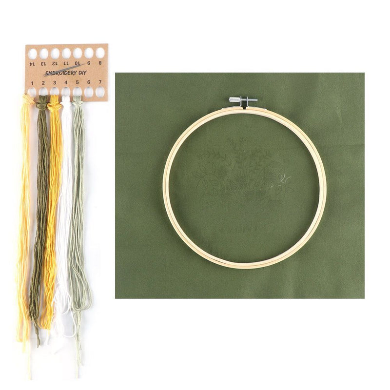 Decoration DIY Cloth Threads Tools Cross Stitch Suits Embroidery Starter Kit