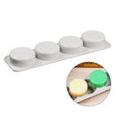 4 Grids Kitchen Silicone Mould DIY Handmade Baking Soap Moulds Soap Making Mold