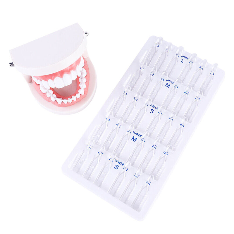 30pcs Dental Veneers Tooth Mould Autoclave Front Teeth Quick Whitening Tools